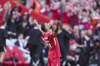 Mo Salah: buteur le jour du sacre. KEYSTONE/AP/Jon Super